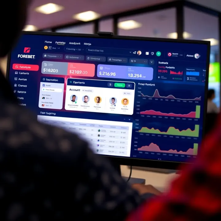 Screenshot showing the Forebet app interface displaying football match predictions and analytics