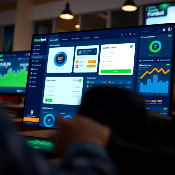 User interacting with the Forebet app on a mobile device highlighting easy navigation and betting tips for Nigerian football fans
