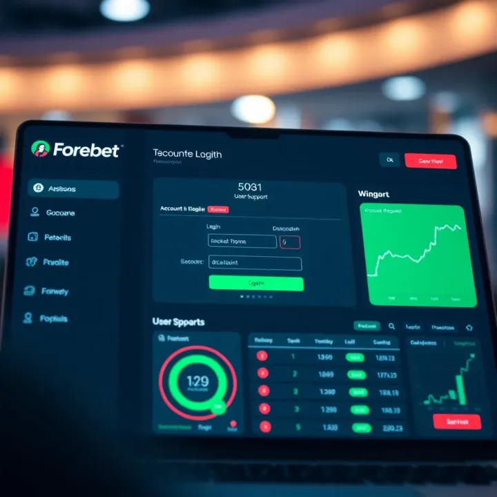 Accessing Forebet for Reliable Football Match Insights User logging into Forebet account on a laptop with football match statistics on screen