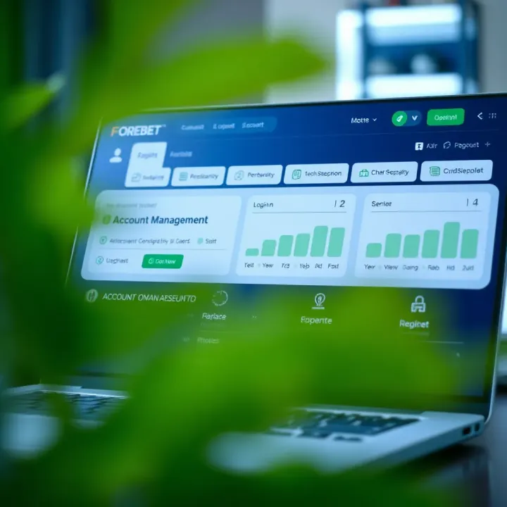 Dashboard displaying football prediction tools and account management options on Forebet South Africa