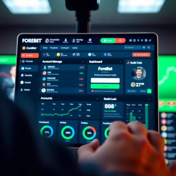 Statistical Football Predictions and Analysis on Forebet Graph showing statistical data and football match predictions on a digital screen