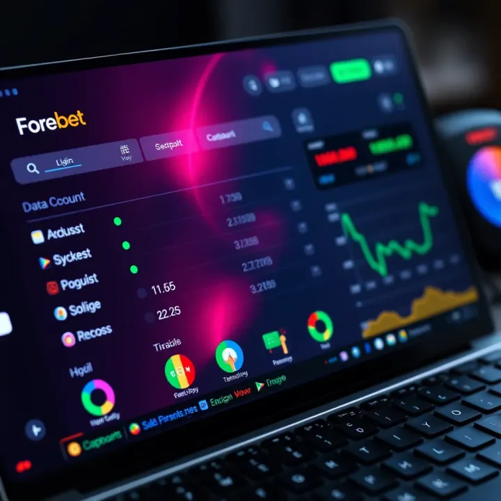 Screen displaying Forebet login page with password recovery option highlighted