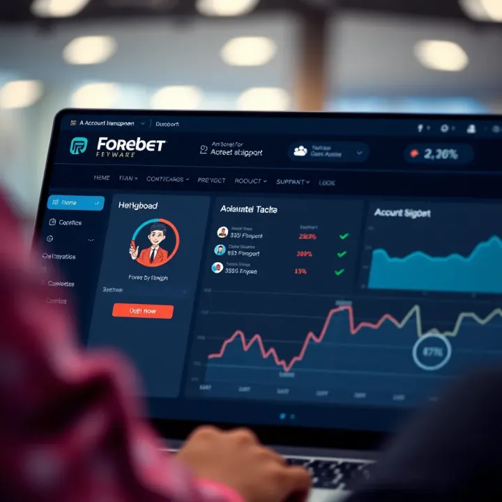 Graphic showing data-driven football match predictions with charts and a soccer ball representing Forebet forecasts